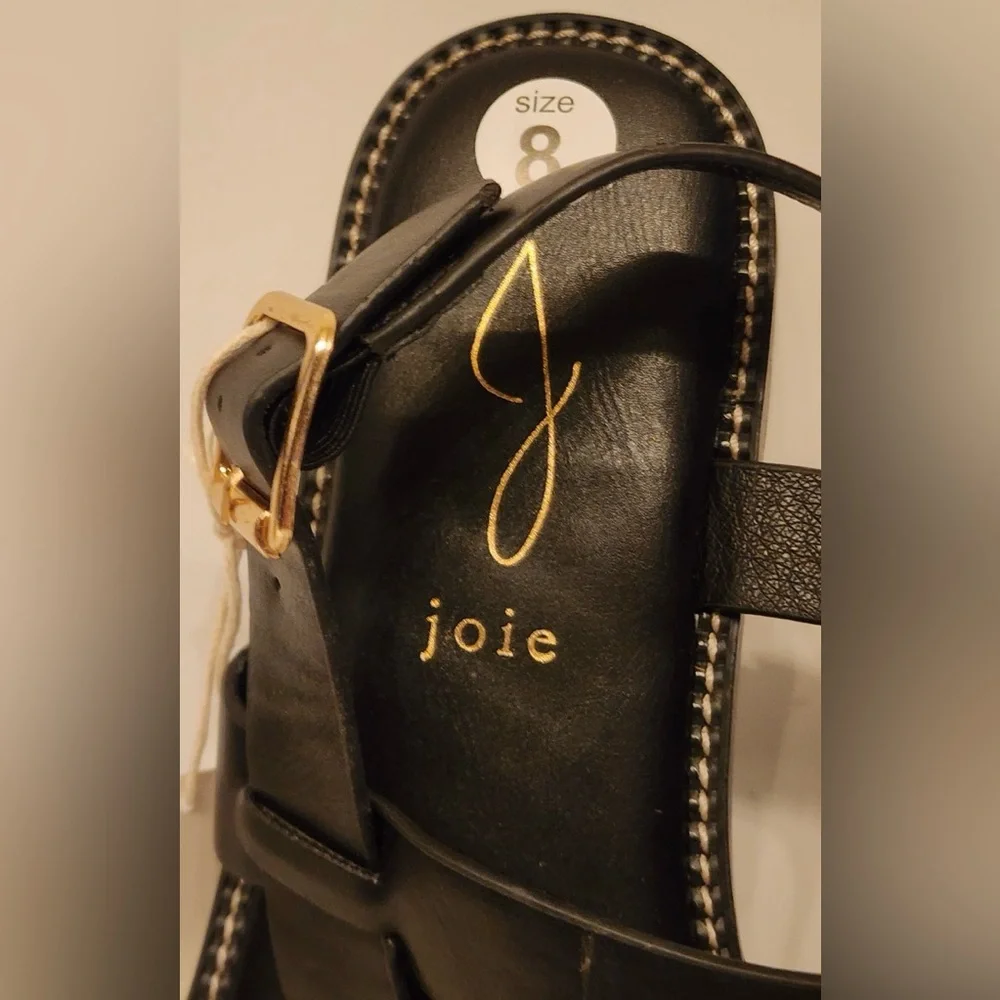 Joie Lennox Strappy Black Sandals Women’s Size 8 - Picture 6 of 9